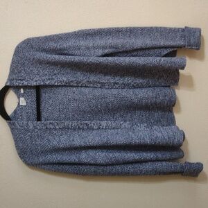 Sold - Marled Blue 100% Cotton Cardi S